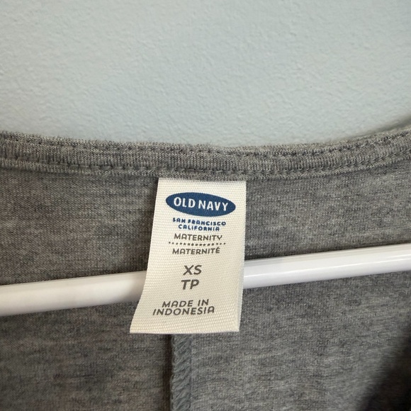 Old Navy Maternity Heather Gray Midi Dress - Picture 2 of 4